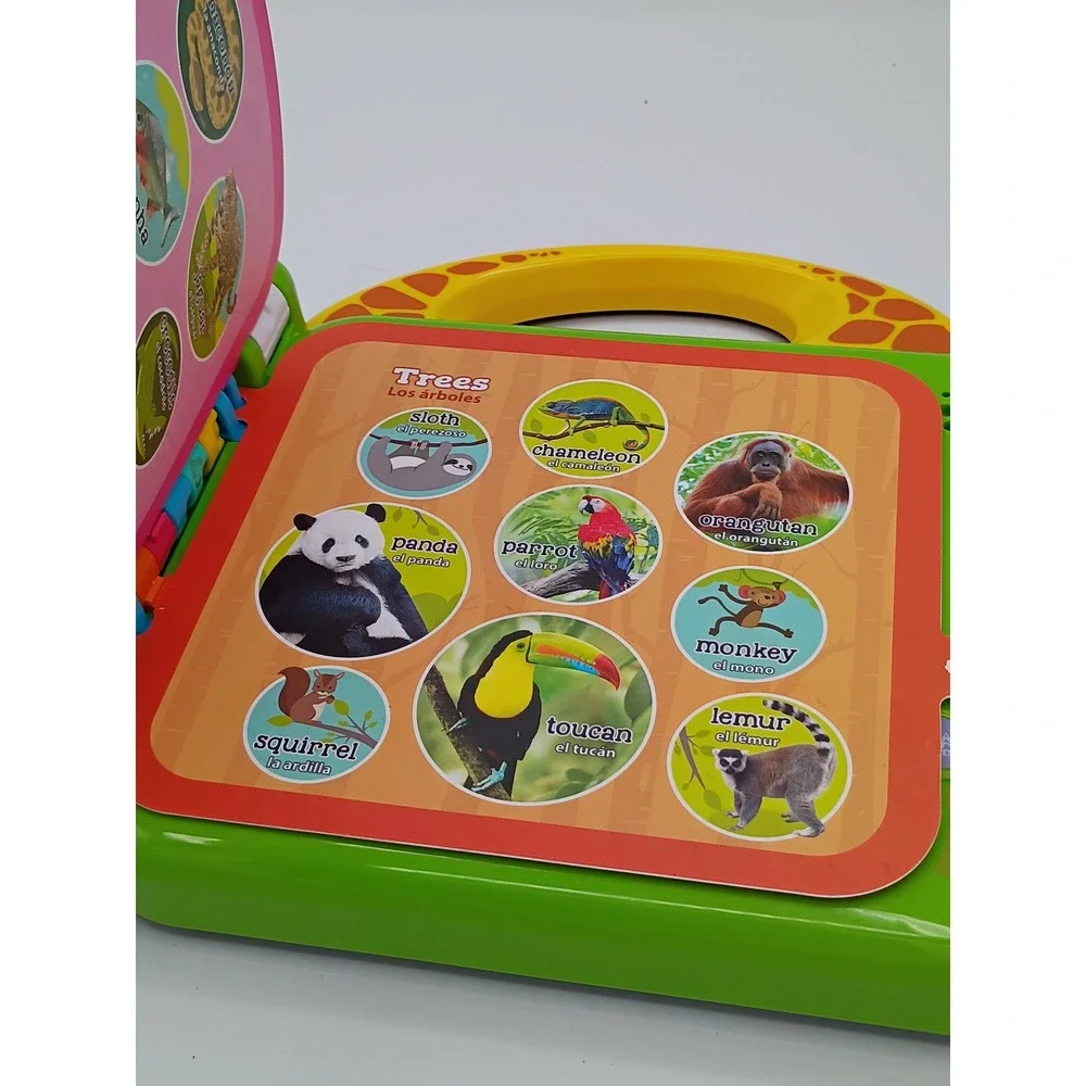 LeapFrog Unisex 100 Animals Book Green Bilingual Learning Toy OS Interactive